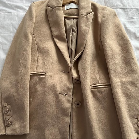 Oak and Fort Beige wool coat - Picture 2 of 2